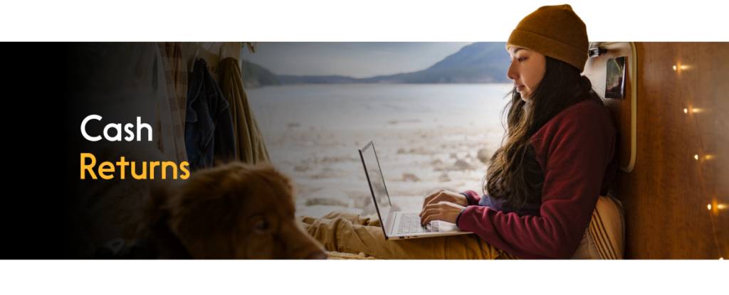 A woman on her laptop in a remote location