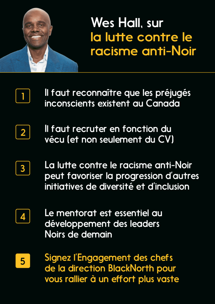 Infographic: Wes Hall sur la lutte contre le racisme anti-Noir