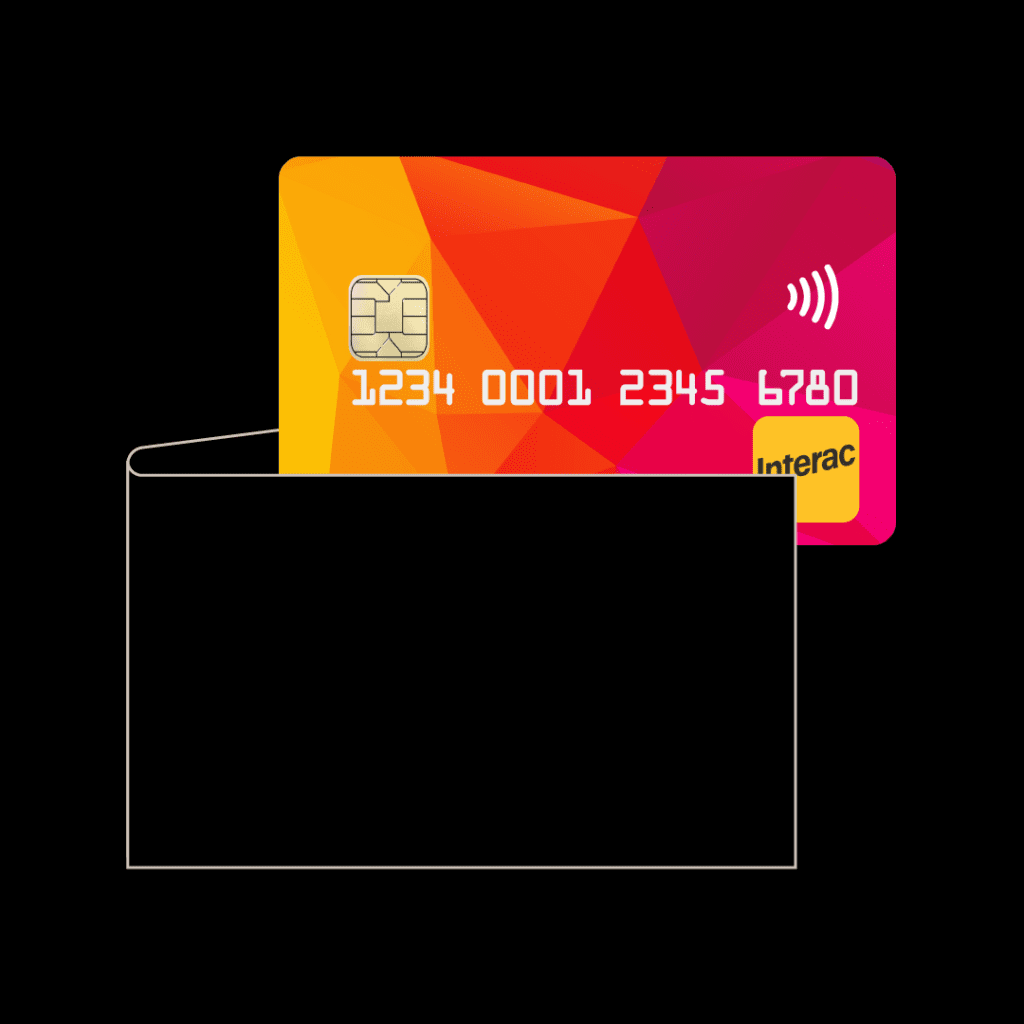 Image of Debit card being taken out of a physical wallet