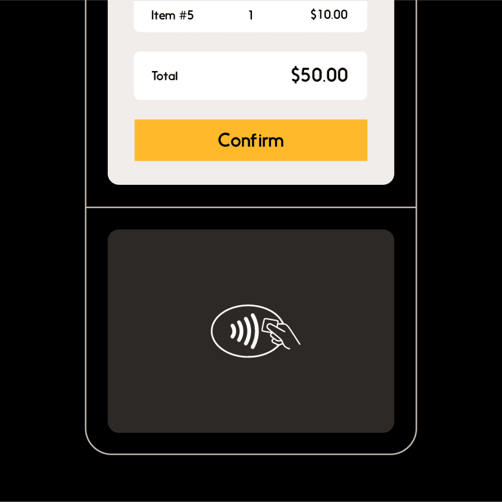 Image of bottom of POS machine
